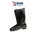 Botte pvc bande noir