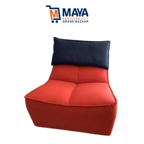 Fauteuil sectionnel en tissu compresser #10 orange