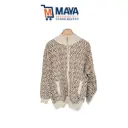 Gilet cardigan losange beige