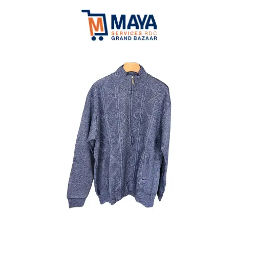 Gilet cardigan losange grise