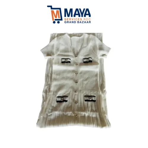 Robe blanche en coton