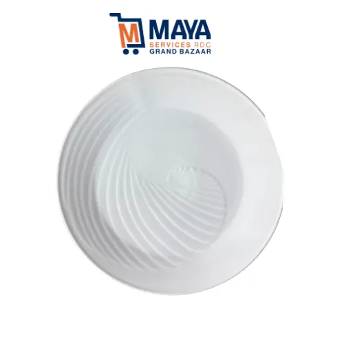 Assiette ronde avec motif 