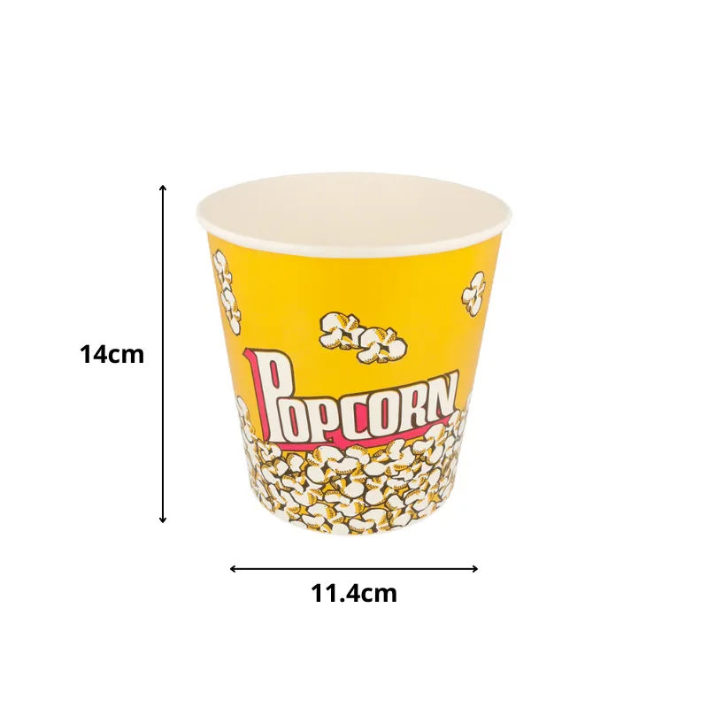 Boîte à pop-corn et gâteau