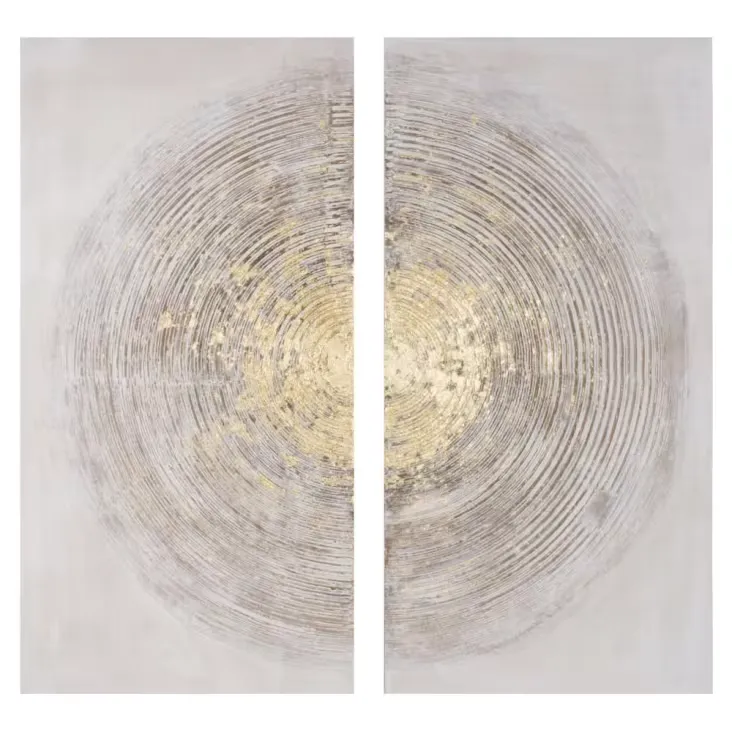 ABSTRACT - Toiles diptyques abstraites 90x90