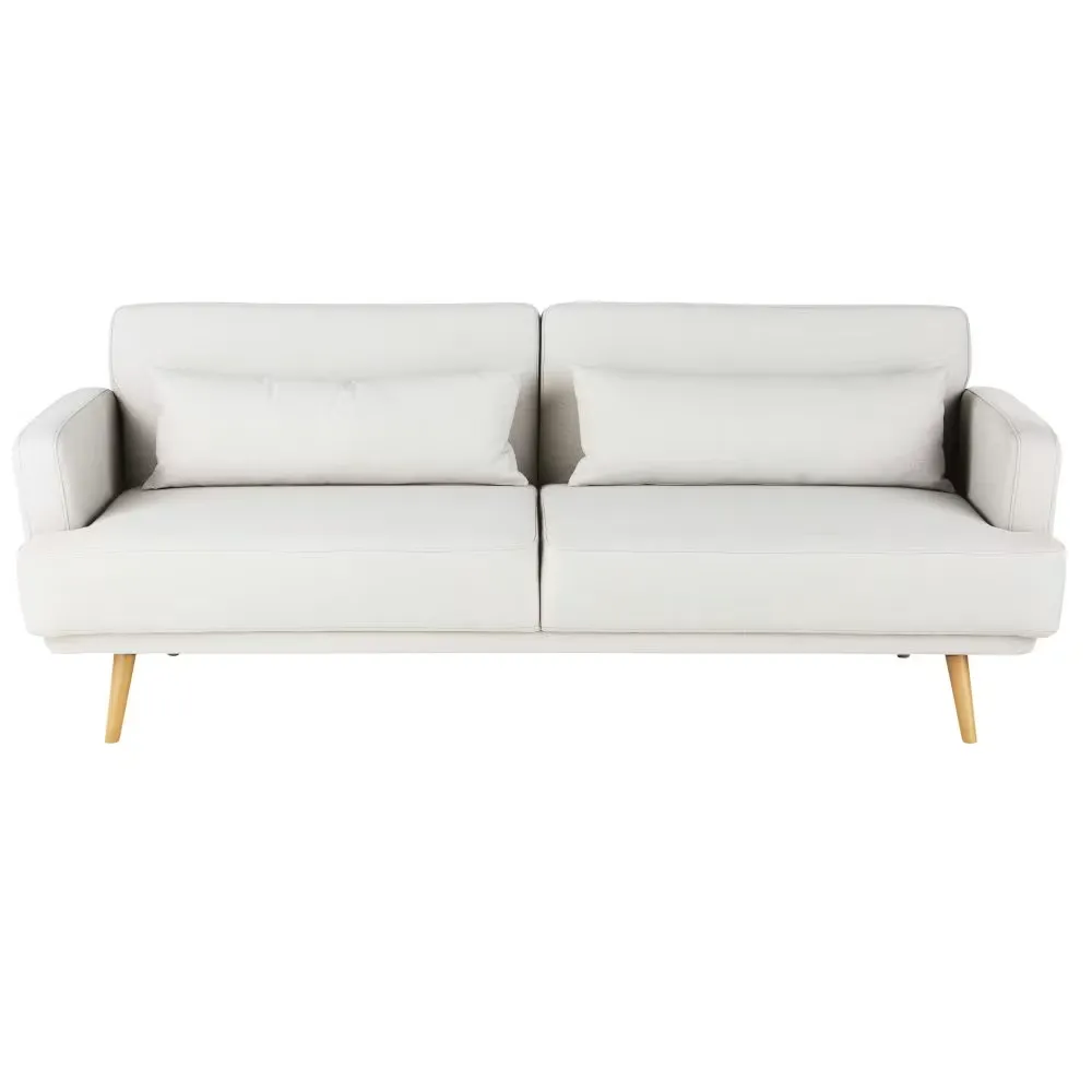 Elvis - Canapé clic-clac 4 places gris clair