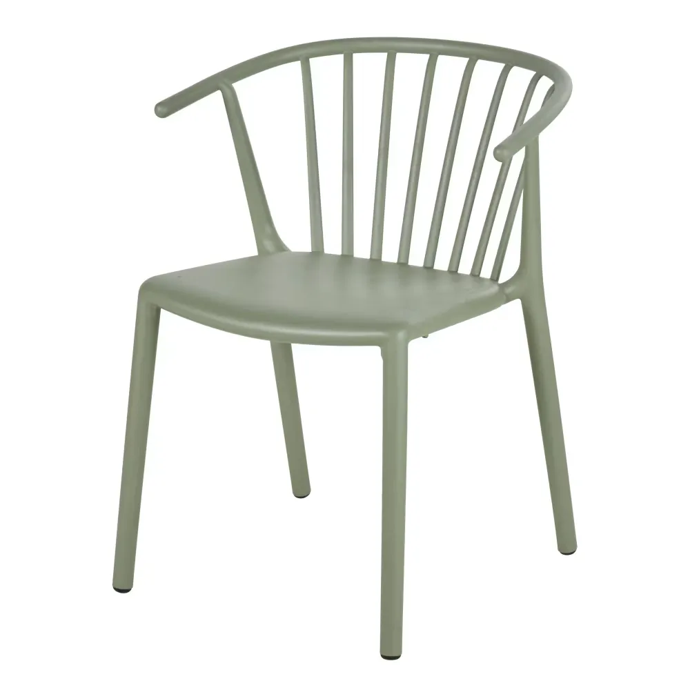 Kaishi Business - Chaises à dîner de jardin professionnelles vert kaki