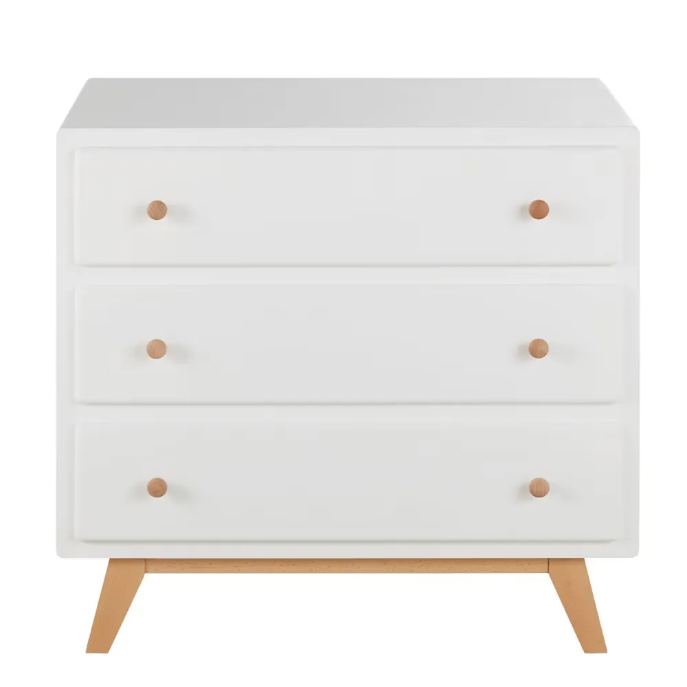 Sweet - Commode 3 tiroirs blanche