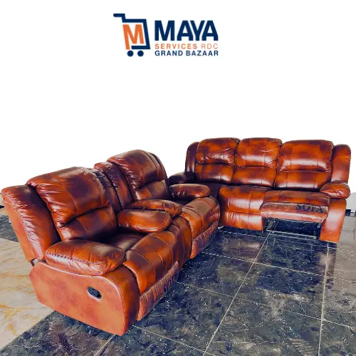 Canape en cuir a chaise inclinable h-26