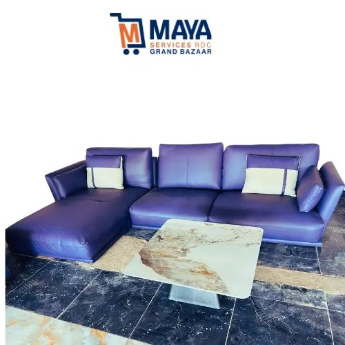 Canape en cuir mauve moderne de luxe #8863