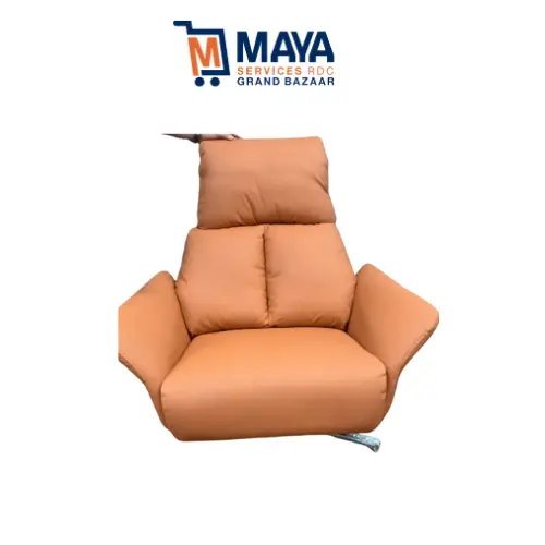 Fauteuil en cuir style italien ly-993 marron