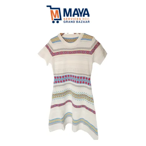 Robe multicolore en coton